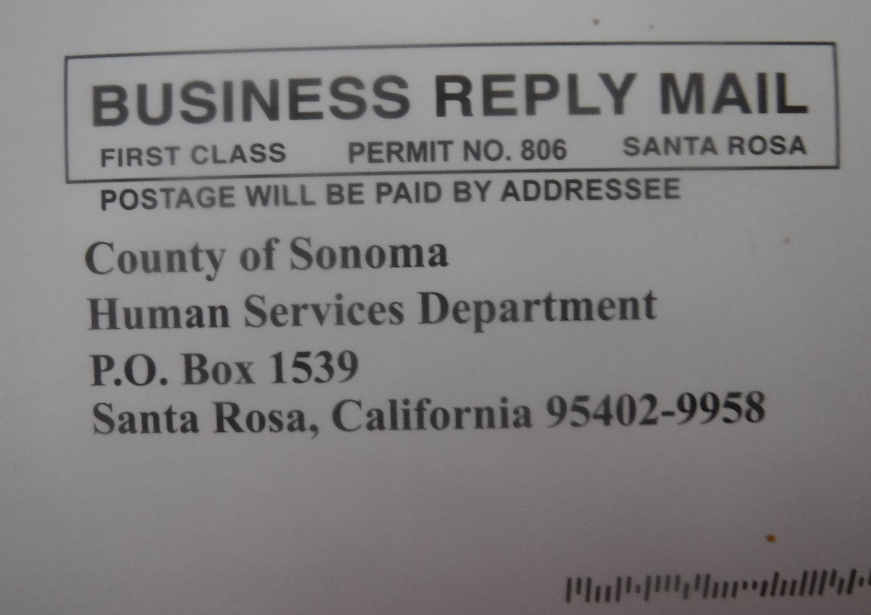 Photo I took of the envelope my stuff is going back in Photo I took of the envelope my stuff is going back in