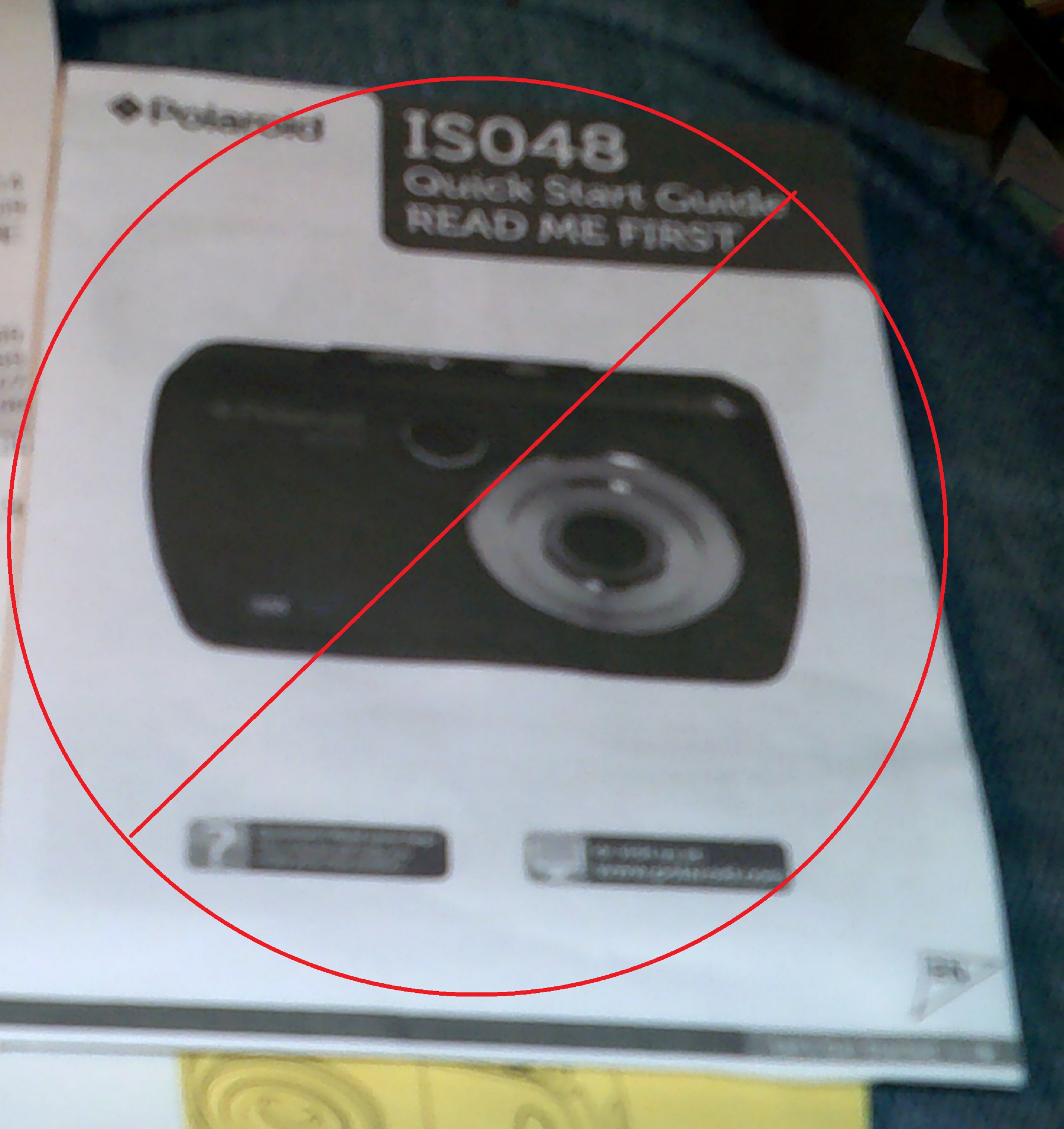 Photo I took of the frustrating camera manual Photo I took of the frustrating camera manual