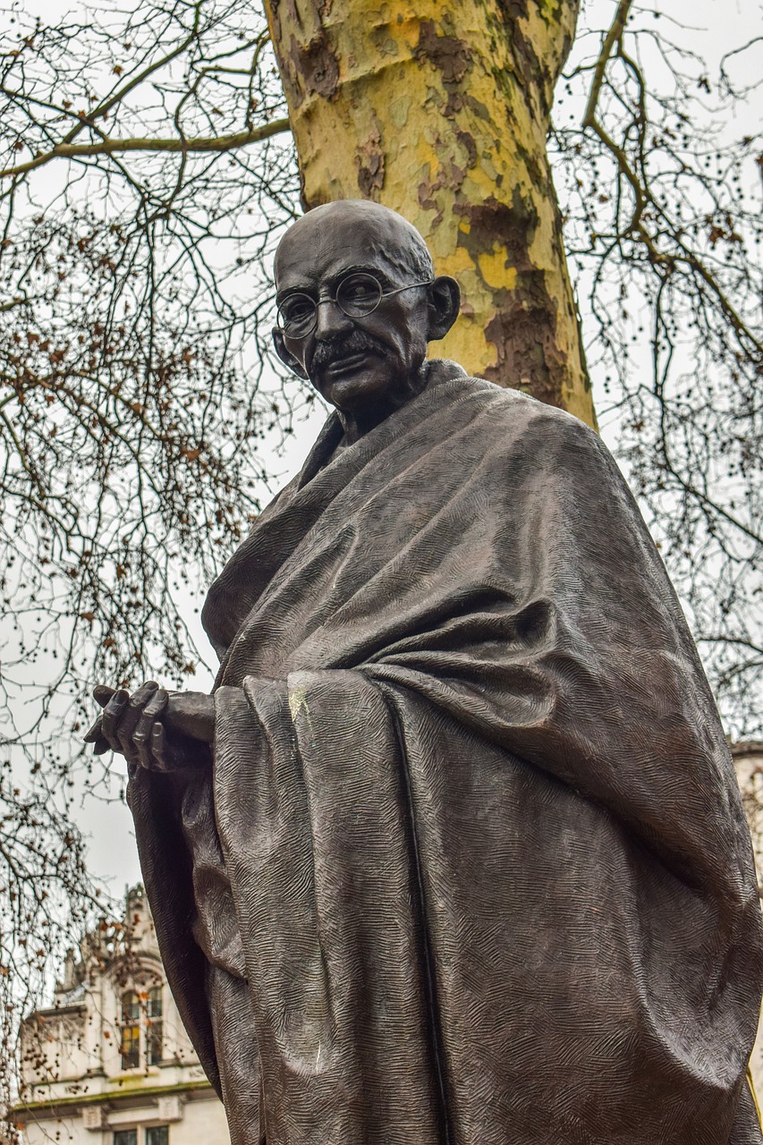 Mahatma Gandhi was sometimes as silent as his statue is now in real life too Mahatma Gandhi was sometimes as silent as his statue is now in real life too