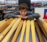 Iowa 12 year old child Tommy Rohmberg and his baseball bat collection Iowa 12 year old child Tommy Rohmberg and his baseball bat collection