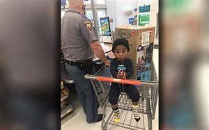 Officer Sanders buying a baby car seat for Niya Sumter&#039;s son at Wal Mart