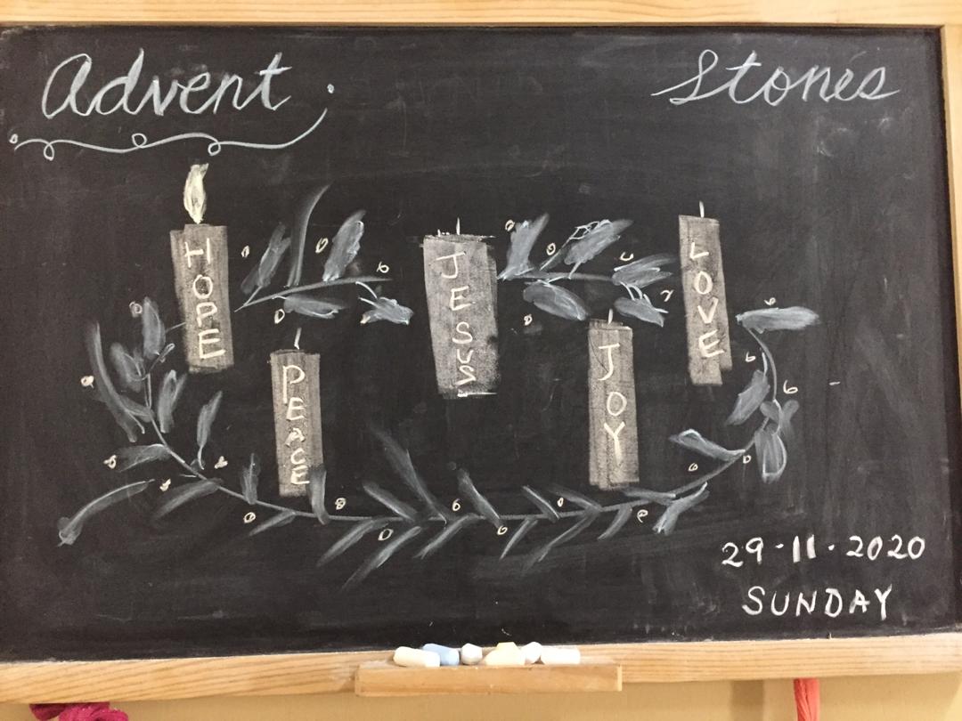 Advent candles drawing Advent candles drawing
