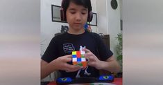 Cebu City resident Leo Borromeo is skilled at solving Rubik's Cube puzzles Cebu City resident Leo Borromeo is skilled at solving Rubik's Cube puzzles