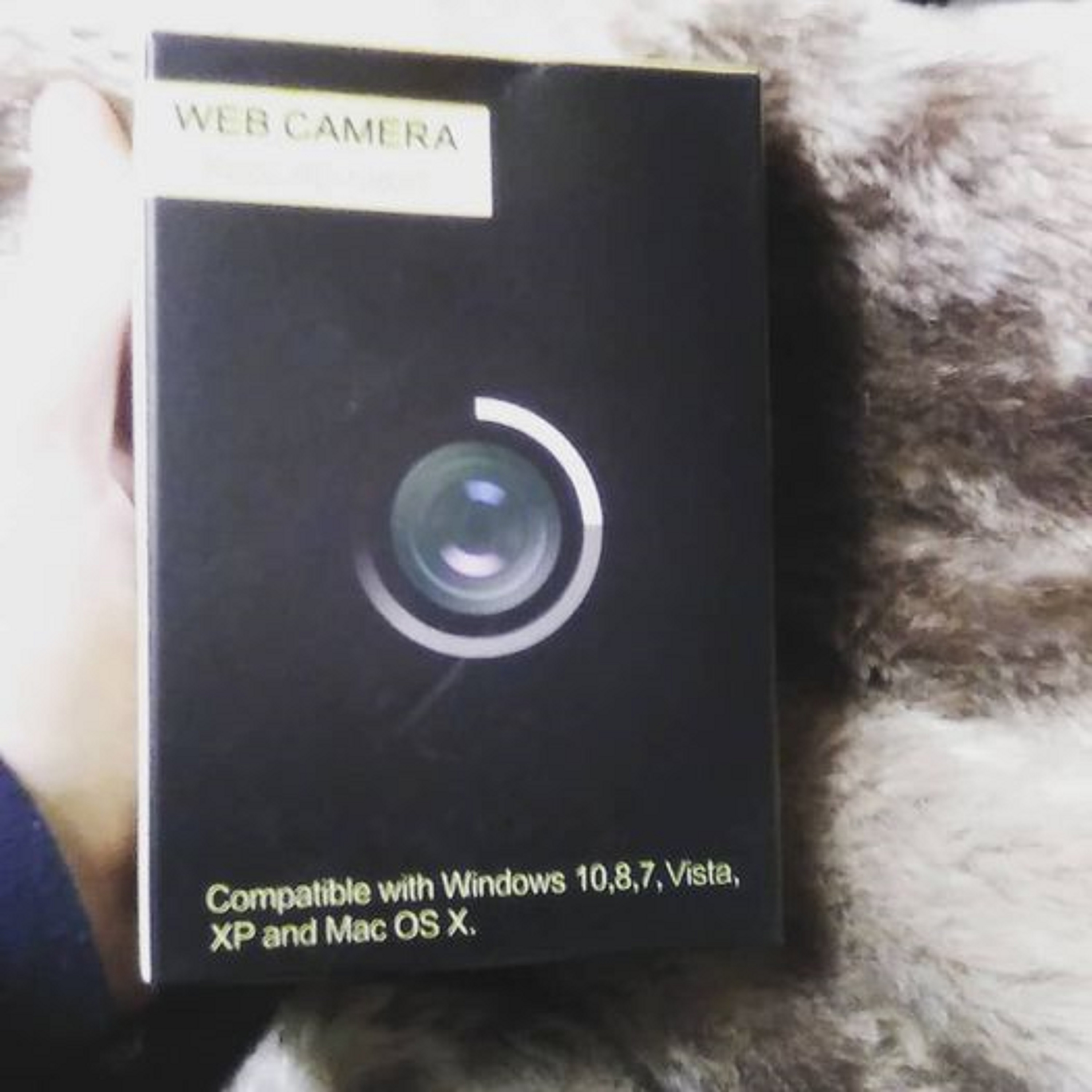Photo I took of my new web camera with my phone Photo I took of my new web camera with my phone