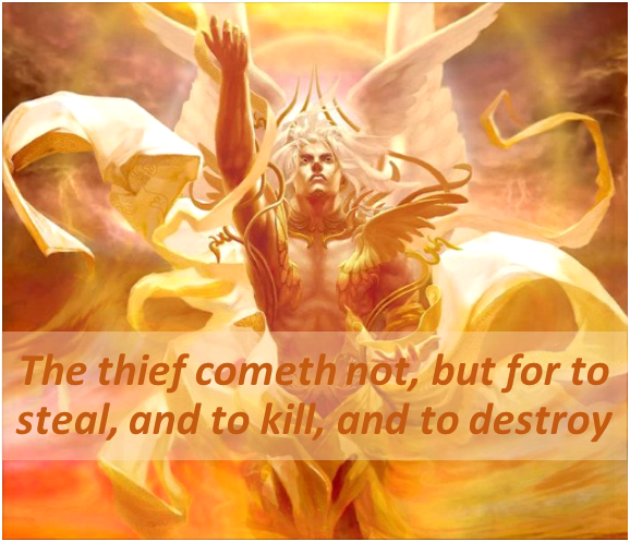 2nd Corinthians 11:14 says that Satan "disguises himself as an angel of light."