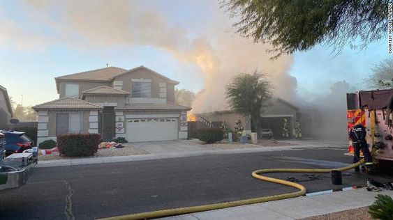 A home in Avondale Arizona goes up in flames on New Years Day A home in Avondale Arizona goes up in flames on New Years Day