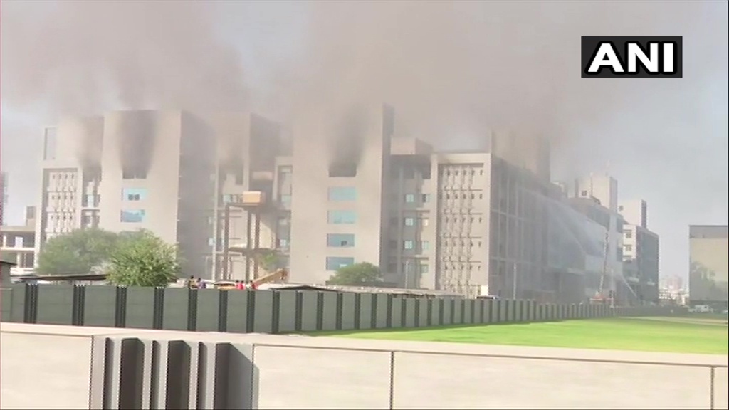 Fire brought up in Serum Institute of Pune, India