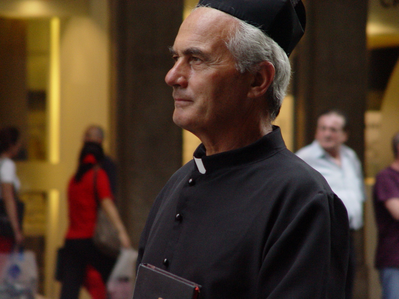 The priest listened first to the call of God, rather than to any other feeling that he was feeling too, in his body mind The priest listened first to the call of God, rather than to any other feeling that he was feeling too, in his body mind