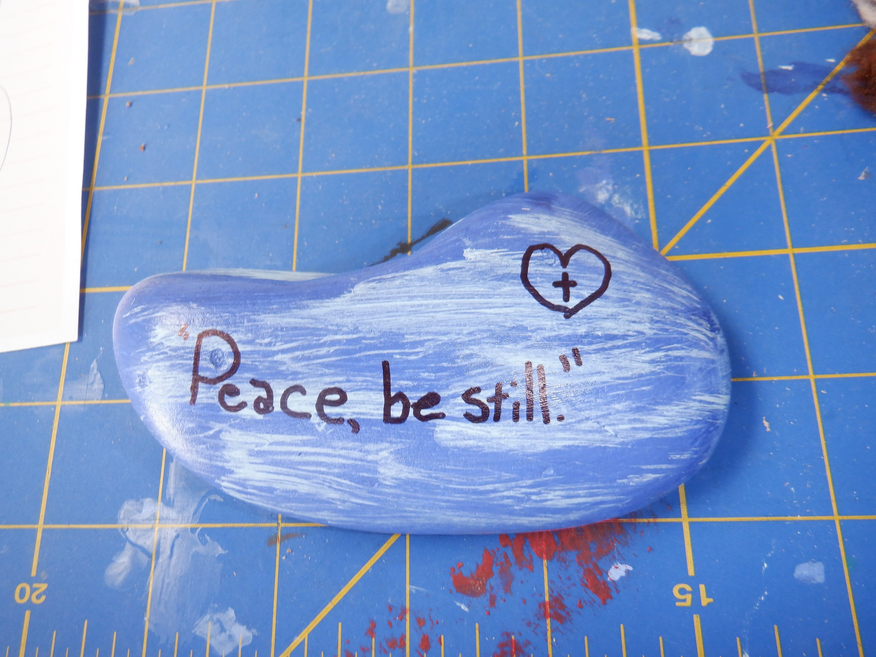 My "Peace, be still" rock My "Peace, be still" rock
