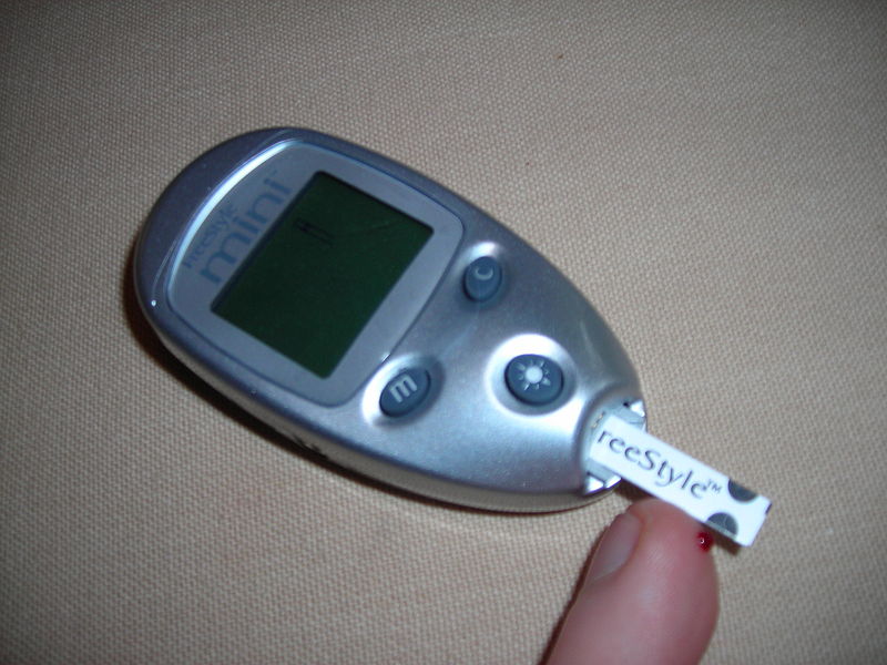 https://commons.wikimedia.org/wiki/File:Glucose_test.JPG https://commons.wikimedia.org/wiki/File:Glucose_test.JPG