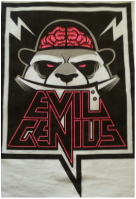 Photo is mine. It is the design of my shirt which I got from Evil Genius, the clothing brand. Photo is mine. It is the design of my shirt which I got from Evil Genius, the clothing brand.