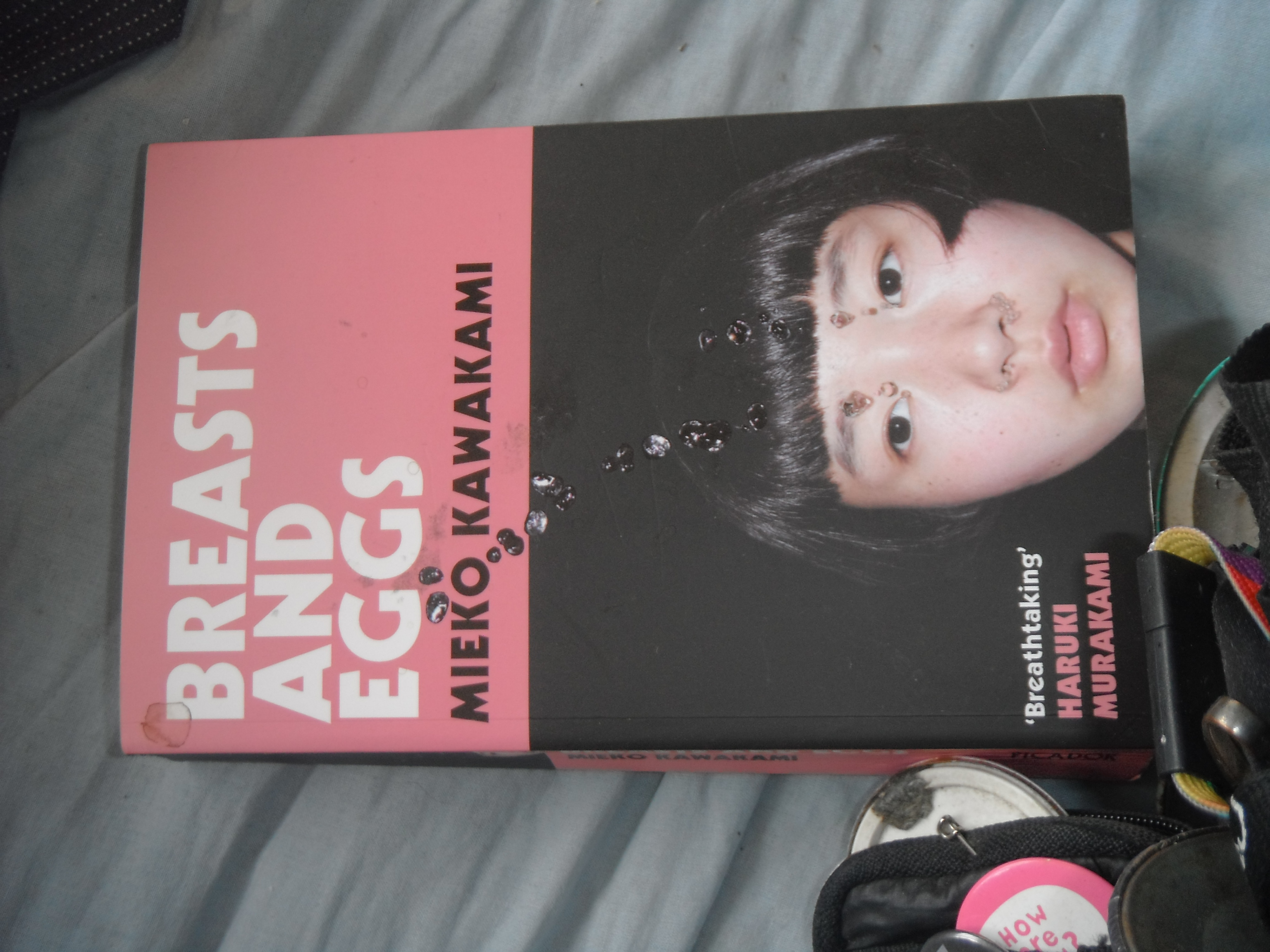 book cover Mieko Kawakami Breasts And Eggs photo taken by me book cover Mieko Kawakami Breasts And Eggs photo taken by me