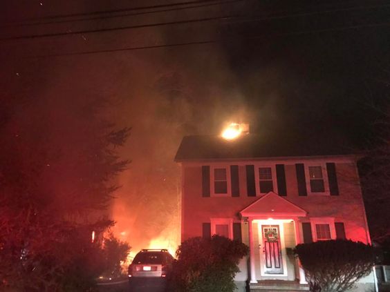 A huge fire in Fairfield Connecticut overnight A huge fire in Fairfield Connecticut overnight