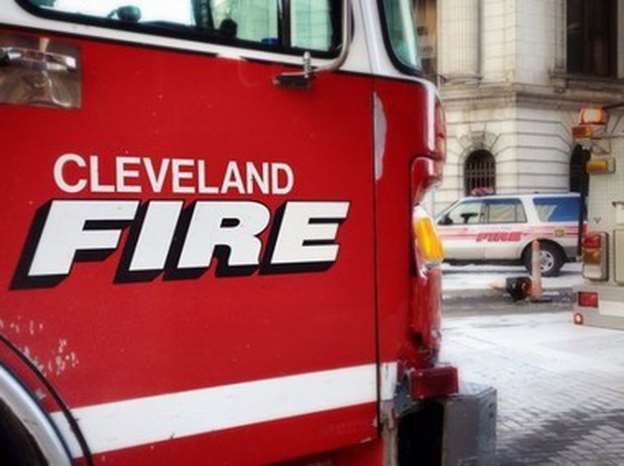 A firetruck in Cleveland Ohio to the rescue A firetruck in Cleveland Ohio to the rescue