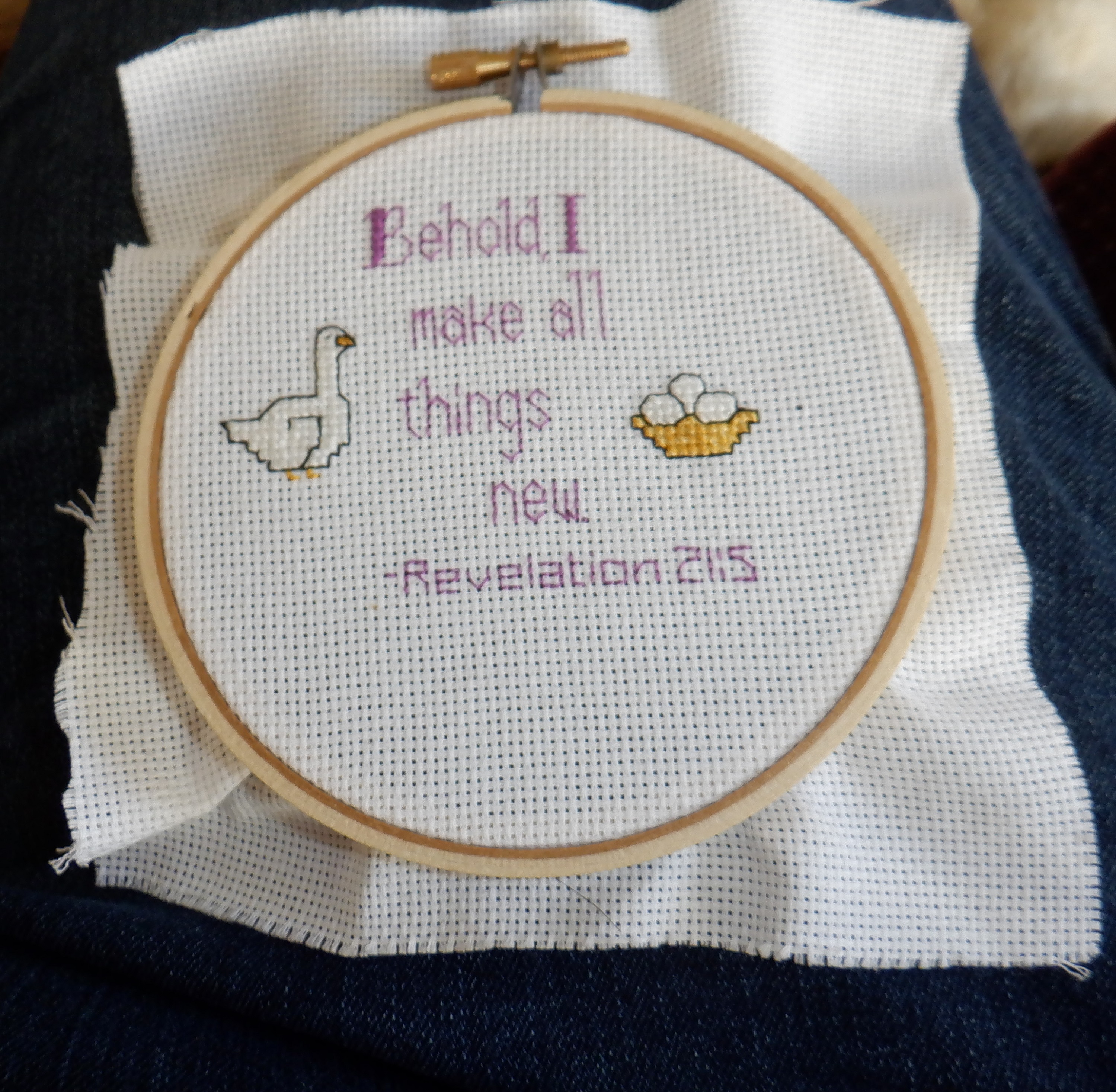 Photo I took of finished cross stitch 3-28-21 Photo I took of finished cross stitch 3-28-21
