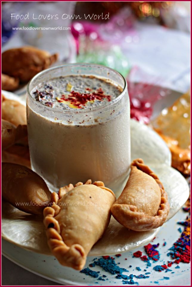 Gujiya and Thandai- Holi Food Gujiya and Thandai- Holi Food