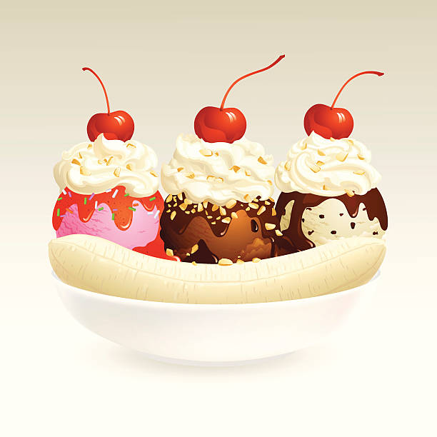 ice cream, banana split, food, dessert, good taste ice cream, banana split, food, dessert, good taste