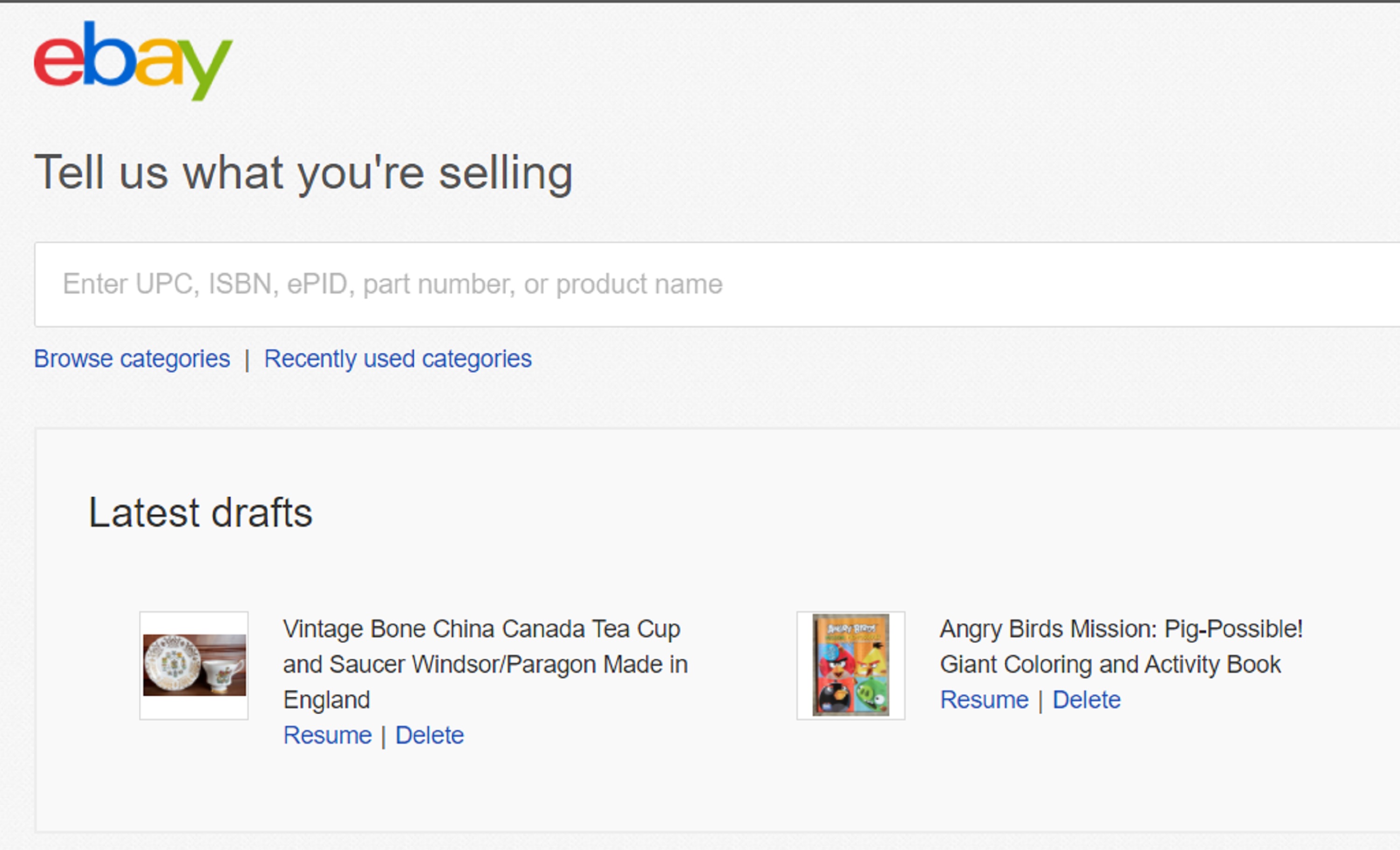 Screencap from my eBay page 4-3-21 Screencap from my eBay page 4-3-21