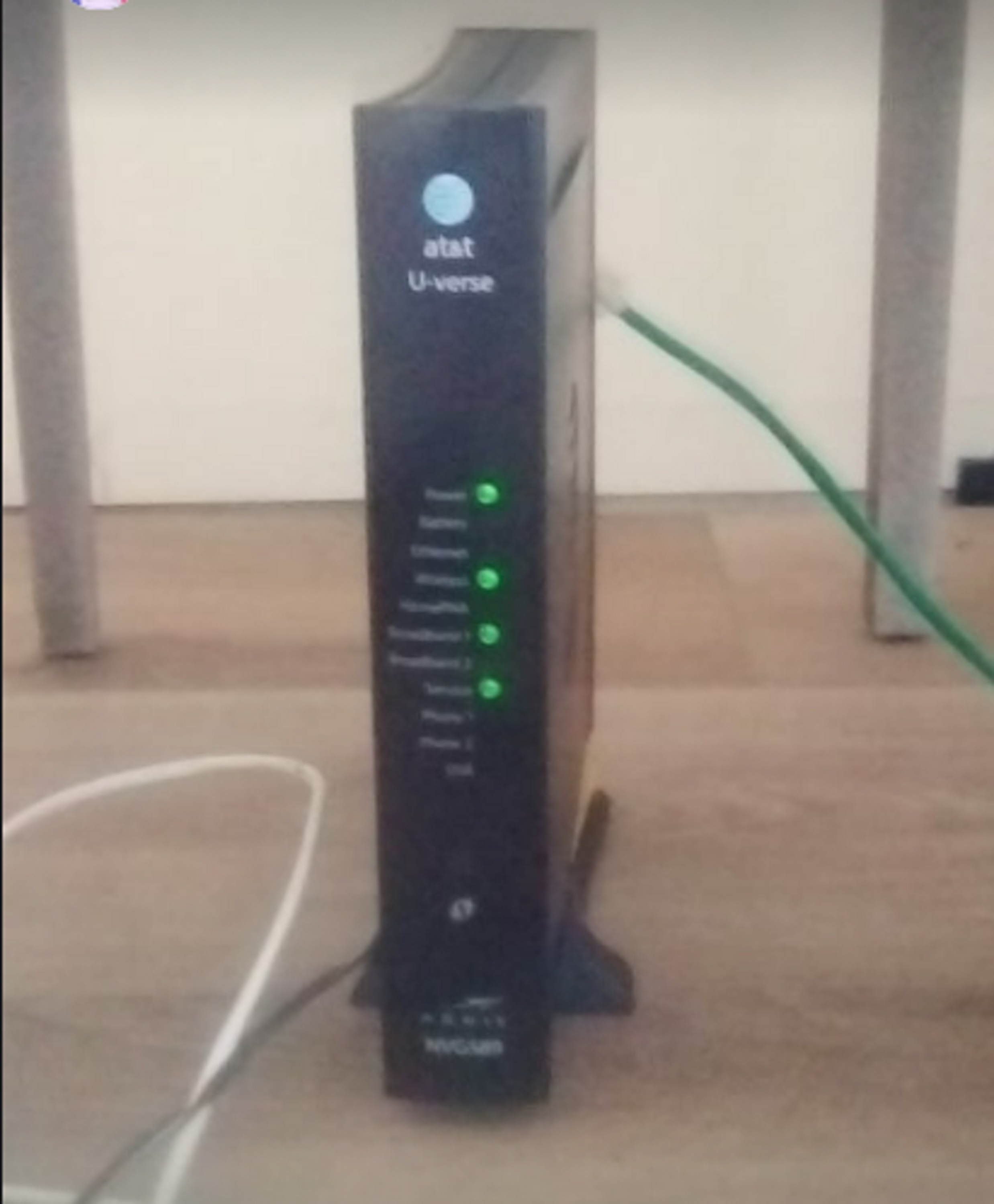 Photo I took of the new modem with my phone Photo I took of the new modem with my phone