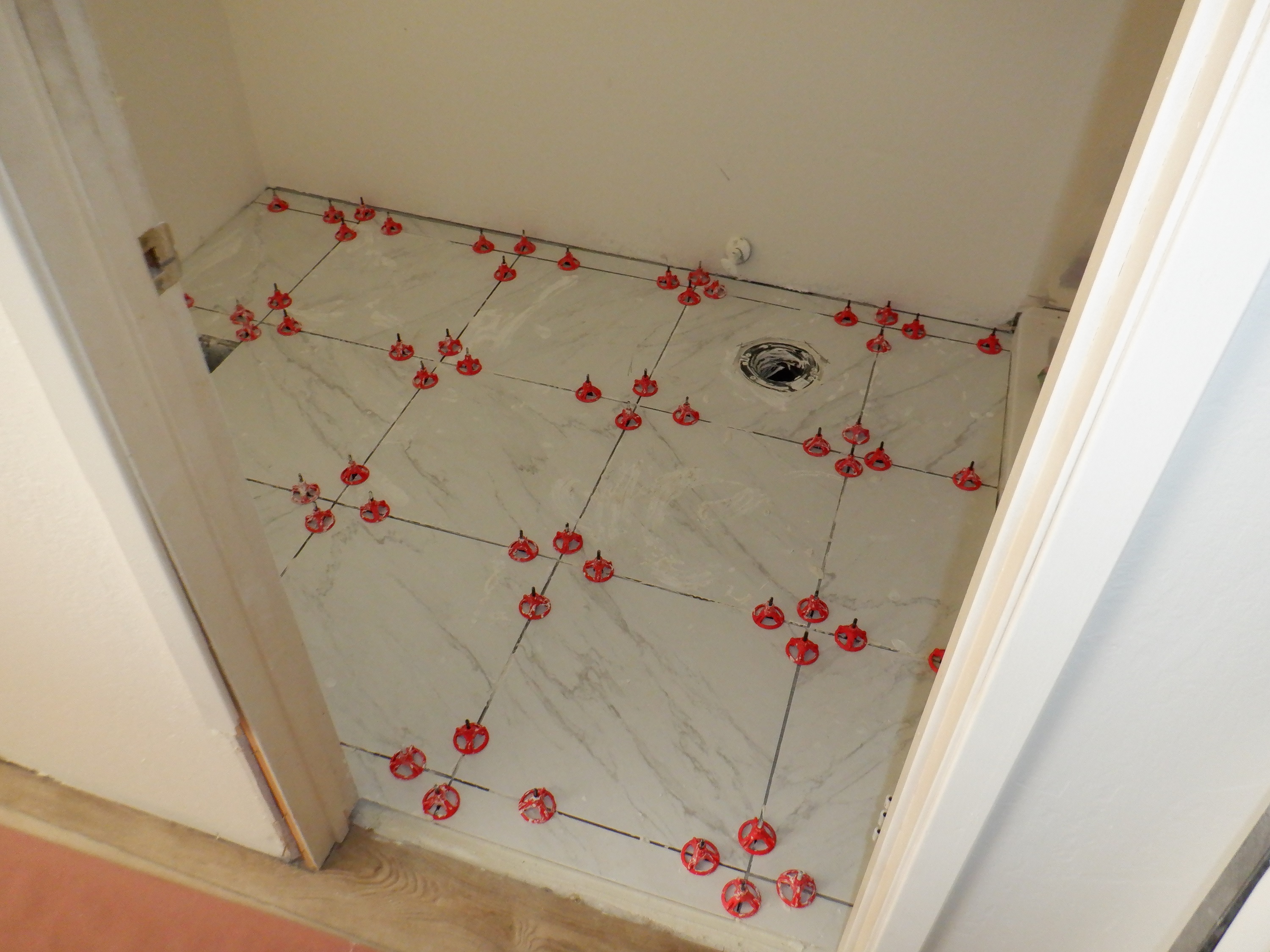 Tile my brother put down in the master bathroom Tile my brother put down in the master bathroom