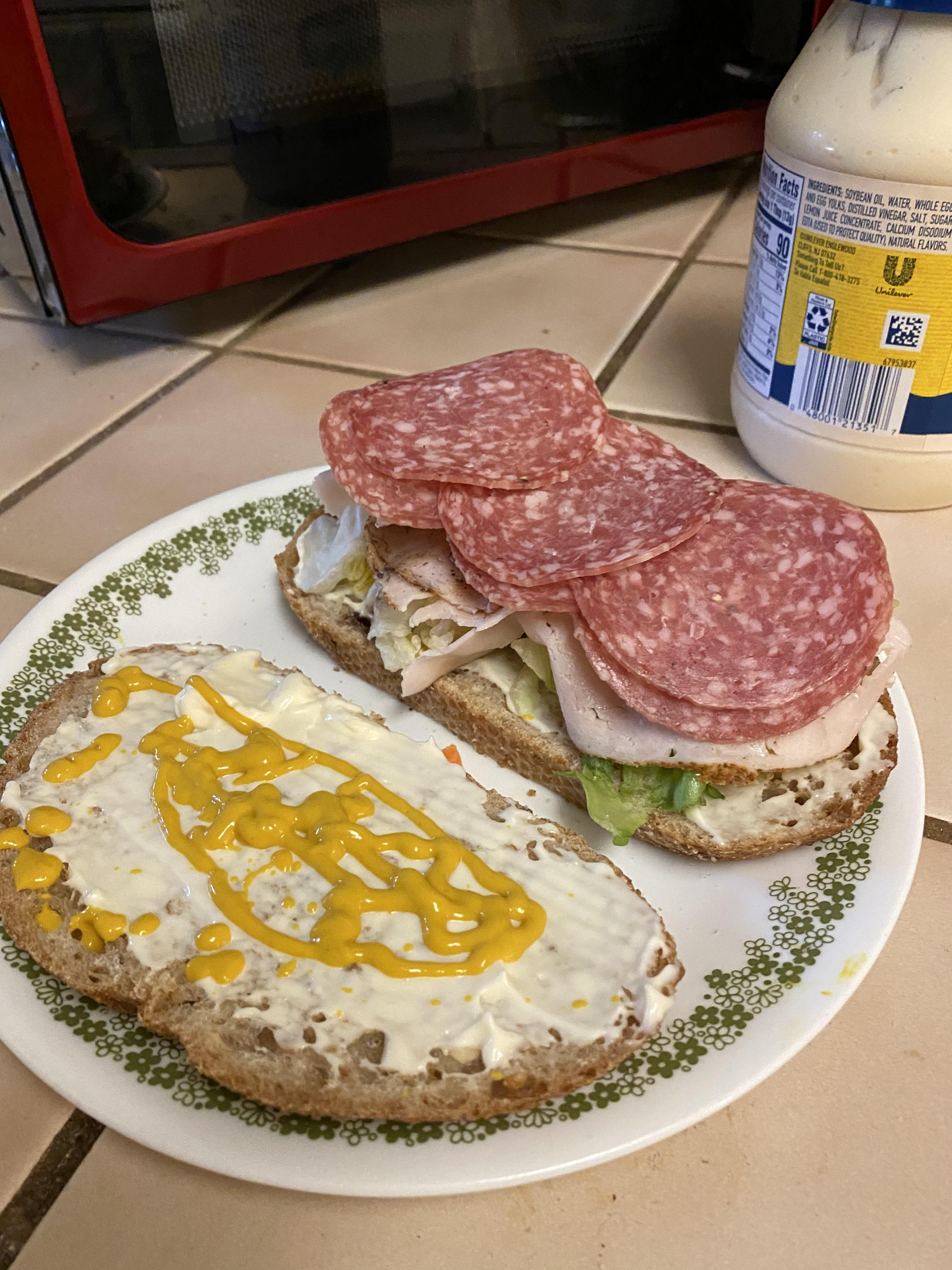 Salami and Turkey Sandwich for Lunch / myLot
