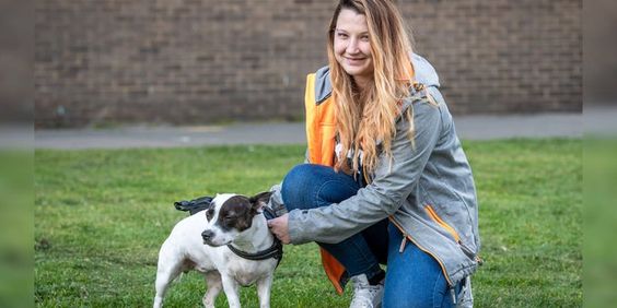 Amy Edmondson and her dog Star Amy Edmondson and her dog Star