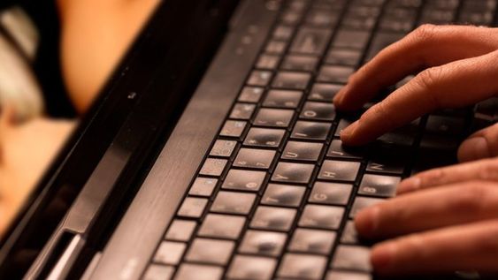 A keyboard of a computer that is used to call for help. A keyboard of a computer that is used to call for help.