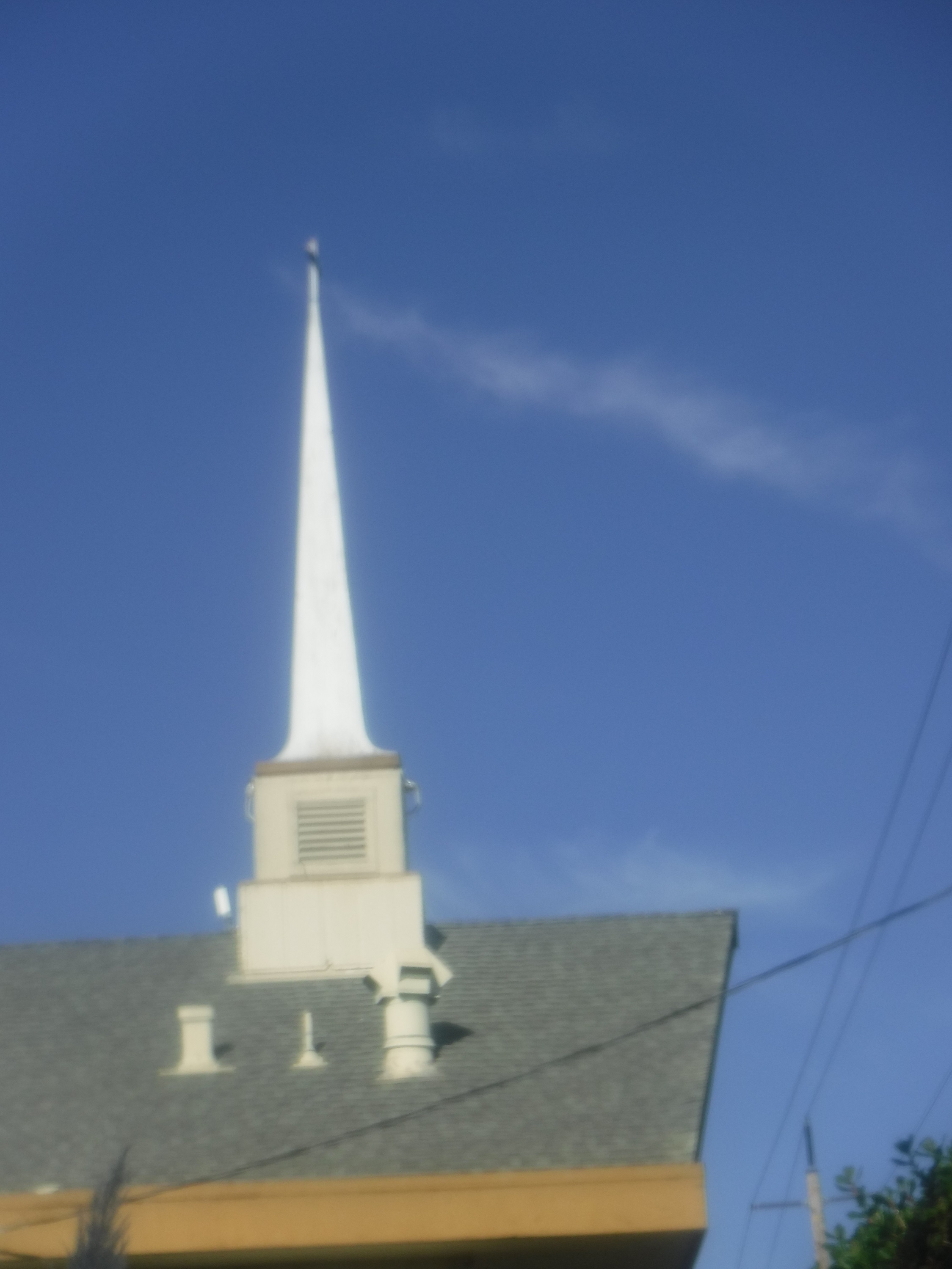 Photo I took of the church steeple Photo I took of the church steeple