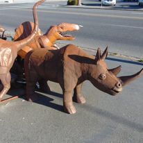 Chain saw animals.