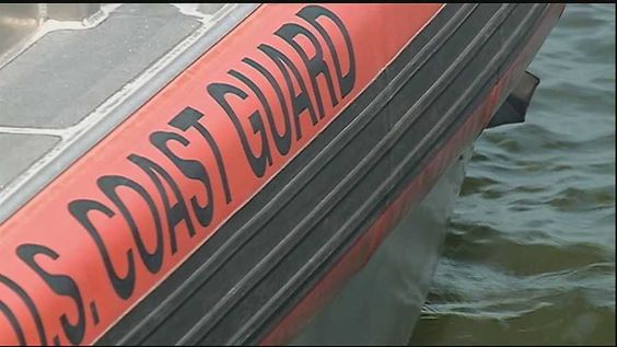 Logo on a rescue boat of the U S C G New Orleans region Logo on a rescue boat of the U S C G New Orleans region