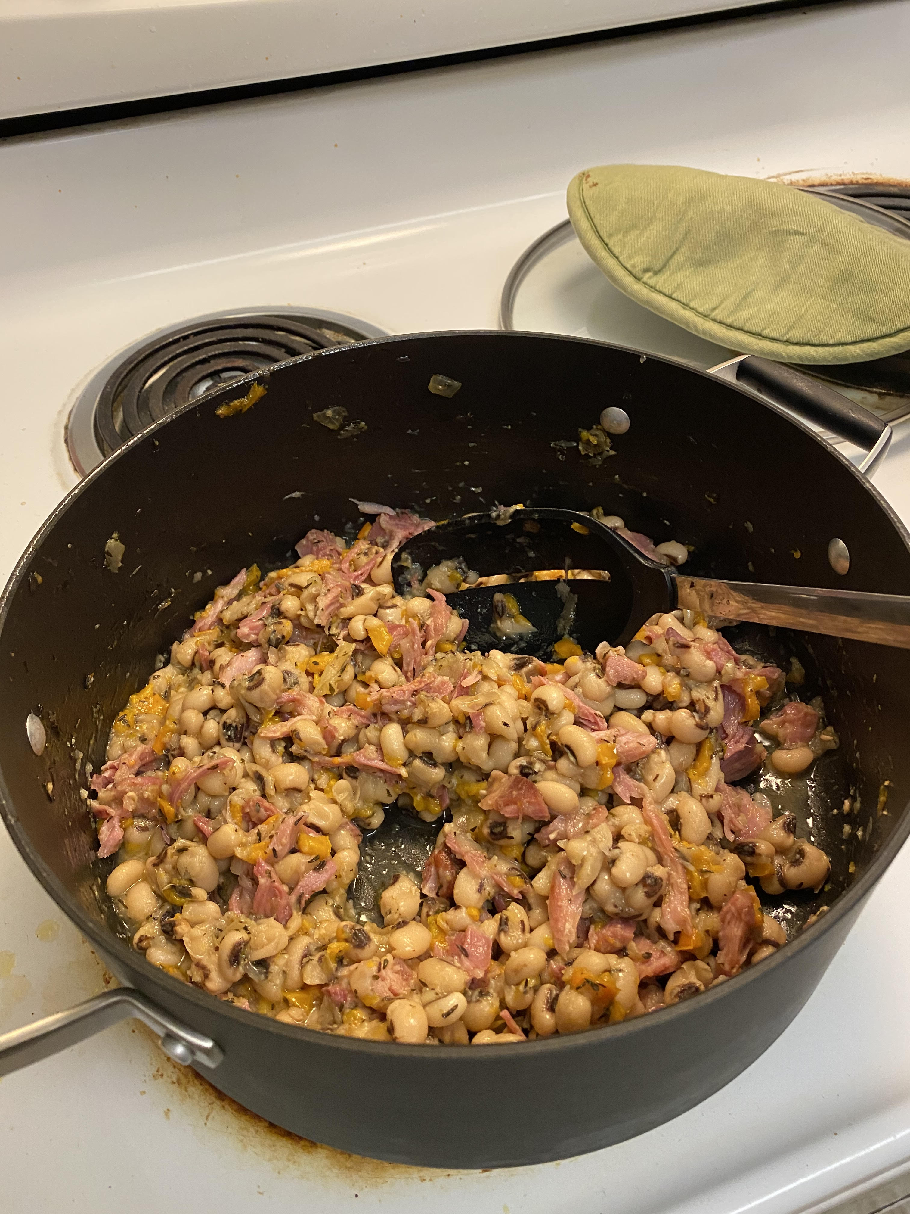 Hoppin John for dinner, it was delicious! Hoppin John for dinner, it was delicious!