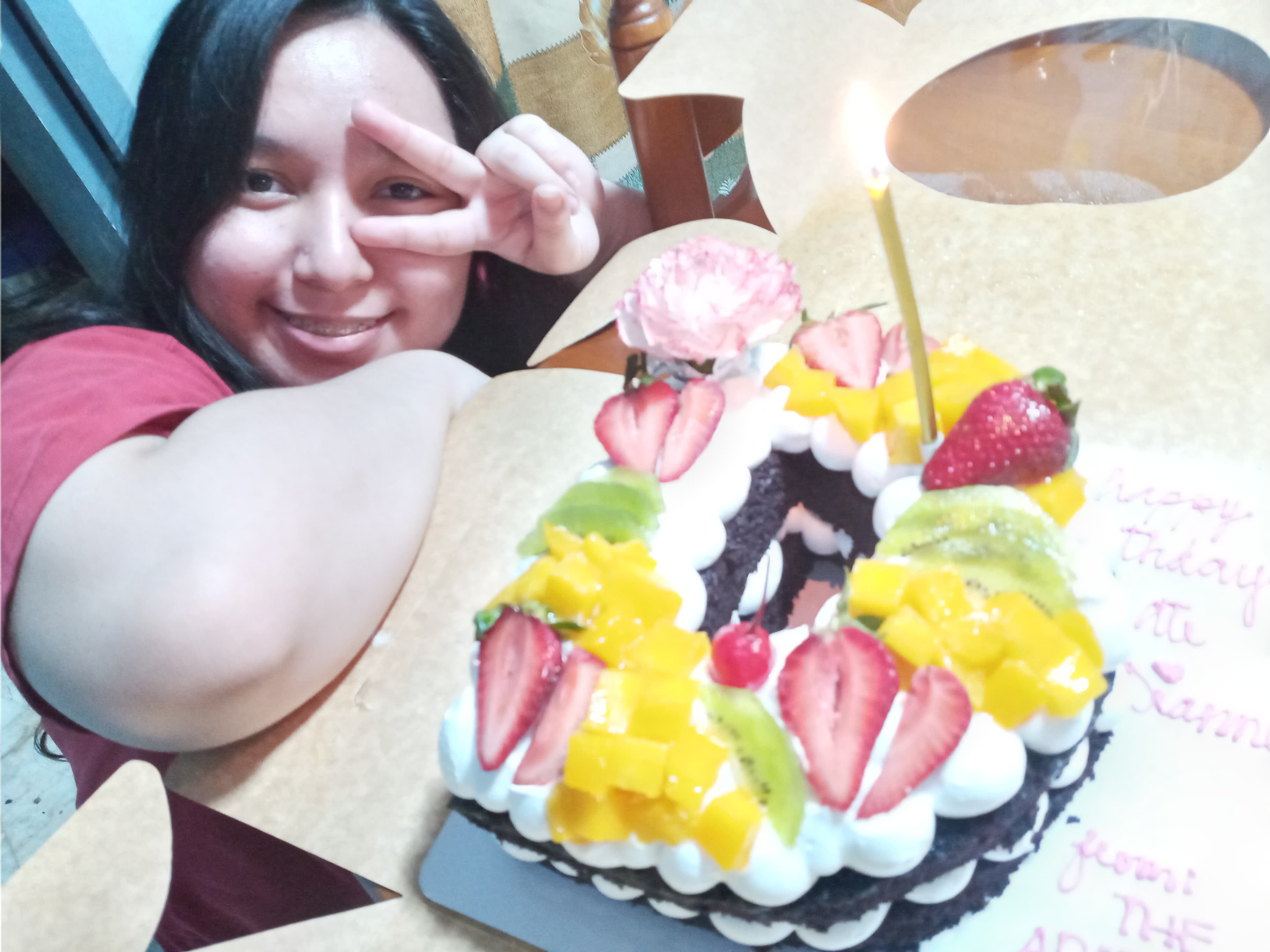 Dianne and her cake