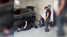 Fort Lauderdale firefighters rescue a cat that was trapped inside of an auto Fort Lauderdale firefighters rescue a cat that was trapped inside of an auto