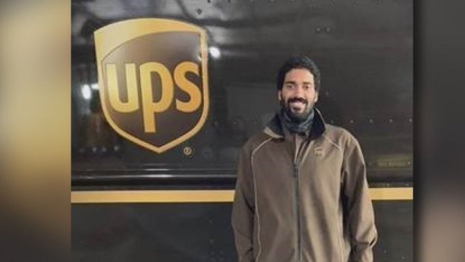 United Parcel Service driver Devon Brooks United Parcel Service driver Devon Brooks