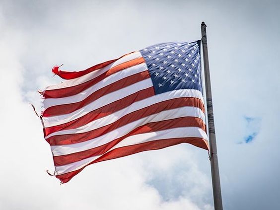 The image of an American flag The image of an American flag