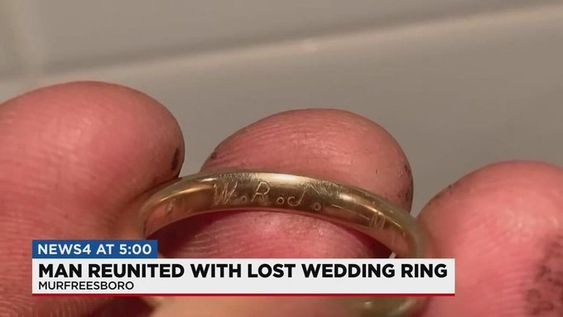 A missing wedding ring that was returned to the owner in Tennessee A missing wedding ring that was returned to the owner in Tennessee