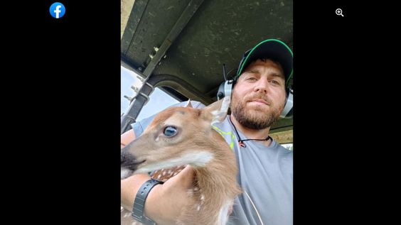 Georgia farmer Michael Kougioulis and the fawn that he rescued from harm Georgia farmer Michael Kougioulis and the fawn that he rescued from harm