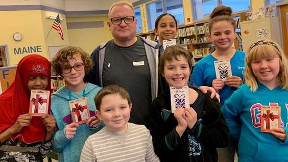 Authors at Farwell Elementary School in Lewiston Maine