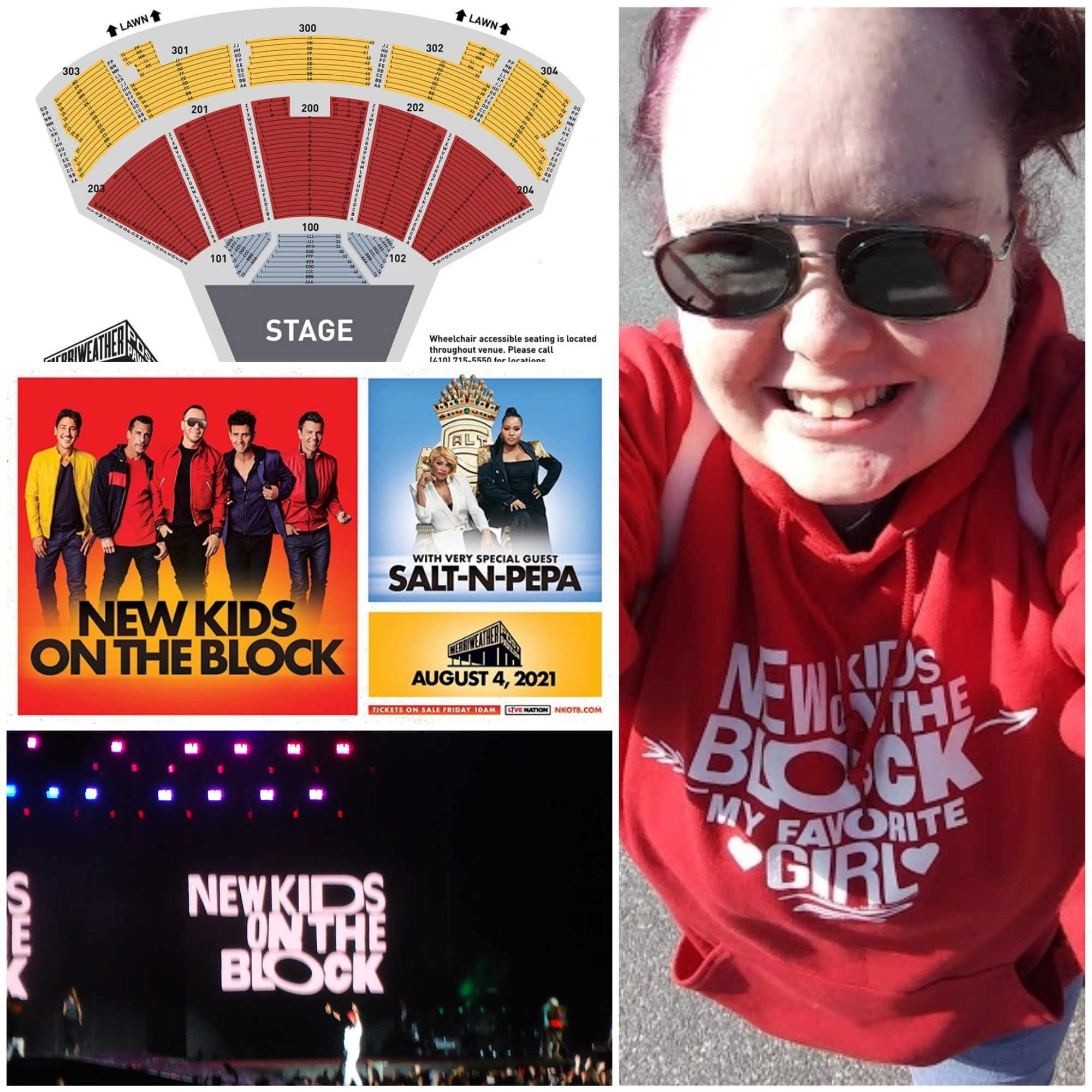 Photo Credit: Myself, Merriweather's Website & NKOTB's Website; edited with Fotor. Photo Credit: Myself, Merriweather's Website & NKOTB's Website; edited with Fotor.