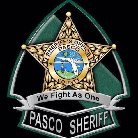 The police badge of the Pasco County Sheriff's Office The police badge of the Pasco County Sheriff's Office