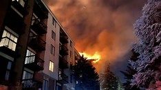 Condo fire in Salt Lake City on Monday morning Condo fire in Salt Lake City on Monday morning