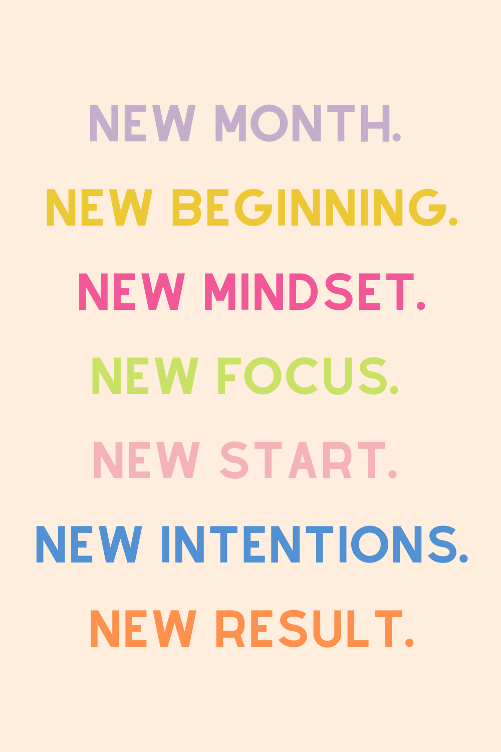 Wishes for a new month