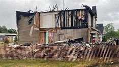 A house fire in Webster New York A house fire in Webster New York