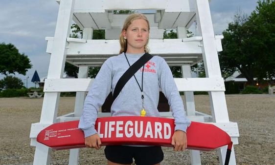 Teenage lifeguard Morgan Saunders the heroine who saved the life of a girl