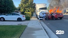 Auto accident scene from Bakersfield California Auto accident scene from Bakersfield California