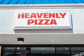 Heavenly Pizza store logo outside in Ohio Heavenly Pizza store logo outside in Ohio
