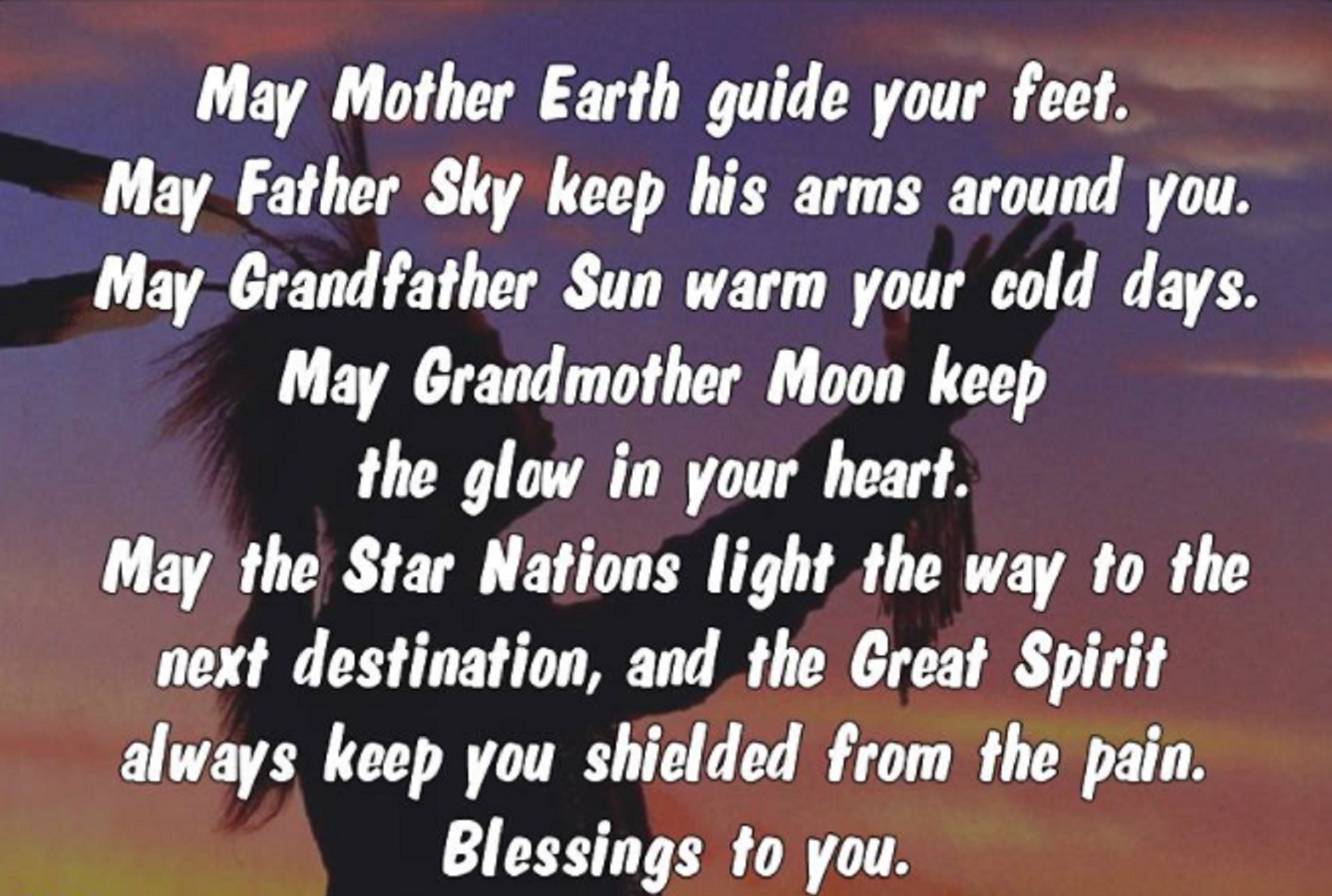 A native American prayer