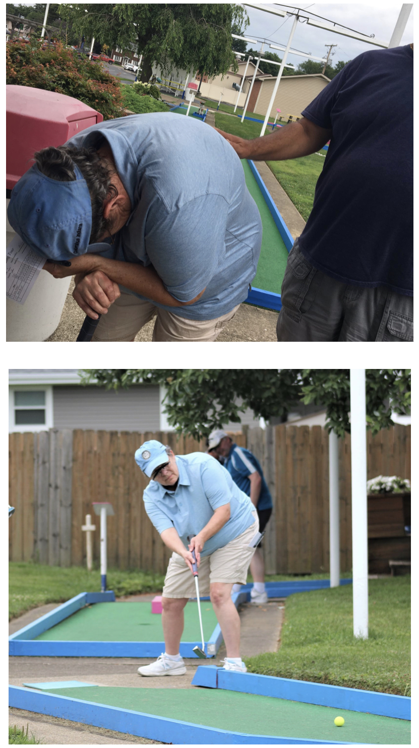 TOP: Me, ahem, “celebrating.” BOTTOM: Me, putting my way to something or the other. Photos taken by and the property of James Weber, and used with his permission. TOP: Me, ahem, “celebrating.” BOTTOM: Me, putting my way to something or the other. Photos taken by and the property of James Weber, and used with his permission.