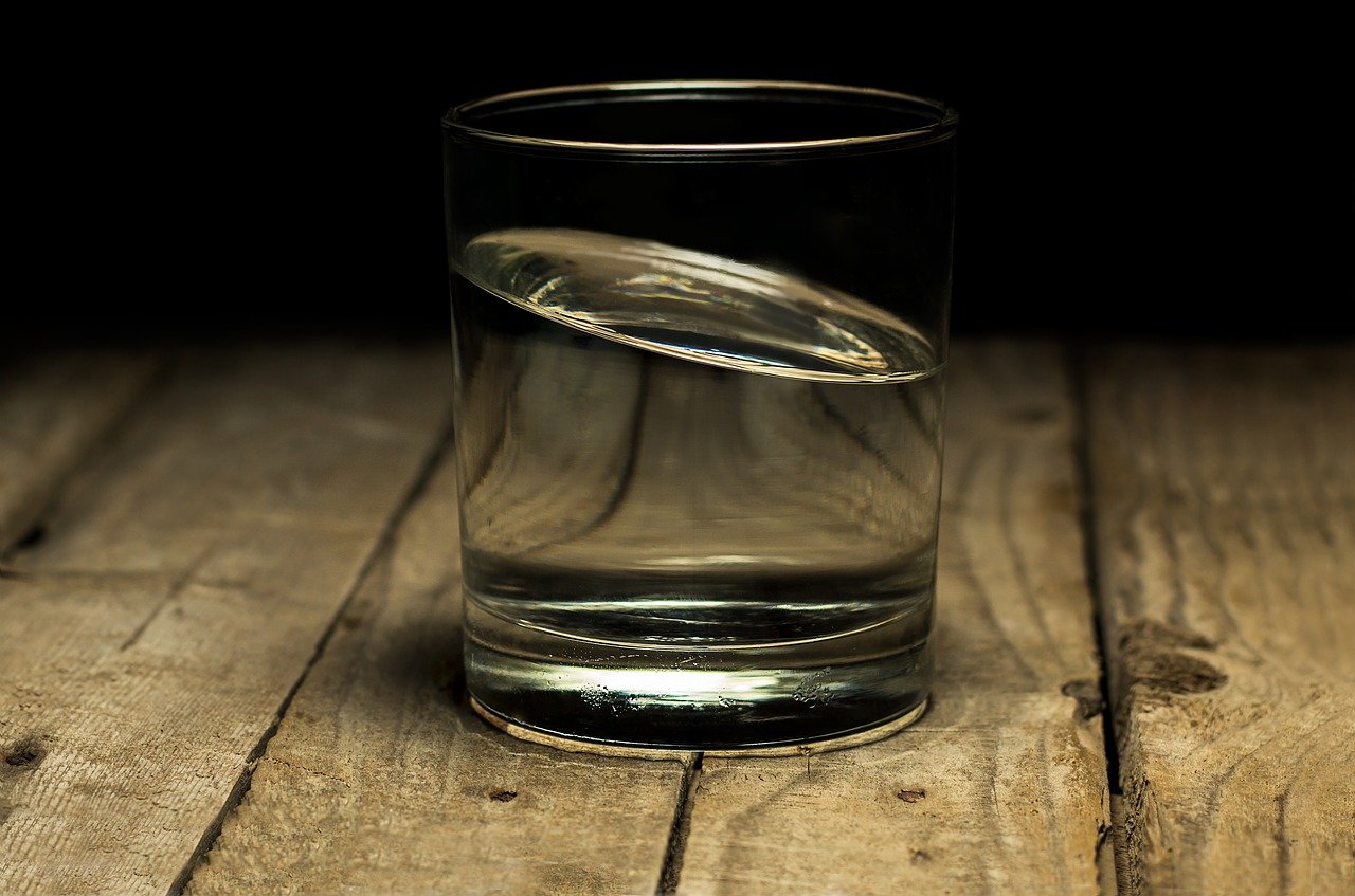 Water, glass