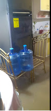 Photo is mine. Fridge on top of dining chairs. Photo is mine. Fridge on top of dining chairs.